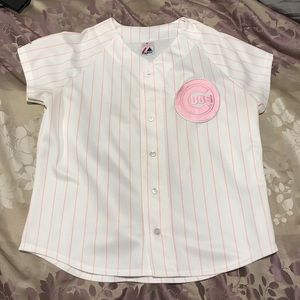 Chicago Cubs ladies pink mlb baseball jersey